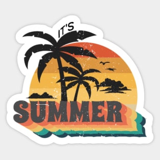 Its Summer Lets go Sticker